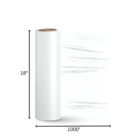 STRETCH FILM | CLEAR | 80 GAUGE | 18"X1000' | 4 ROLLS/PACK