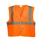 REFLECTIVE CLOTHING, DAY AND NIGHT SAFETY VEST - NEON ORANGE