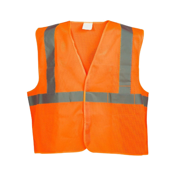 REFLECTIVE CLOTHING, DAY AND NIGHT SAFETY VEST - NEON ORANGE