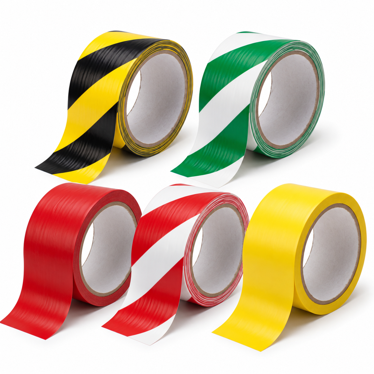 Vinyl Floor Marking Tape 2" x 36 Yds | Solid & Striped | 1 Roll - Warehouse Instant Supplies LLC