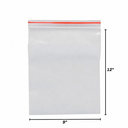 Clear Resealable Zip Bags, 2 Mil – 1,000 Bags per Pack