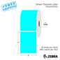 3”X4" - Direct Thermal Labels - 1” Core - 20 Rolls per Pack - 300 labels per roll - (6000 Labels) - warehouse supplies