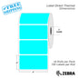 4”X2" - Direct Thermal Labels - 1” Core - 16 Rolls per Pack - 750 labels per roll - (11600 Labels) - warehouse supplies