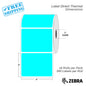 4”X3" - Direct Thermal Labels - 1” Core - 16 Rolls per Pack - 500 labels per roll - (8000 Labels) - warehouse supplies