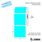 3”X3" - Direct Thermal Labels - 1” Core - 16 Rolls per Pack - 500 labels per roll - (8000 Labels) - warehouse supplies