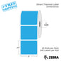 3”X2.5" - Direct Thermal Labels - 1” Core - 20 Rolls per Pack - 500 labels per roll - (10000 Labels) - warehouse supplies