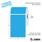 4”X6" - Direct Thermal Labels - 1” Core - 9 Rolls per Pack - 450 labels per roll - (4050 Labels) - warehouse supplies