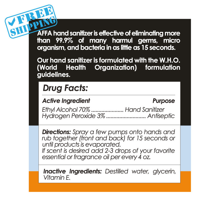 Hand Sanitizer AFFA CORP | Gel | 1 Gallon - warehouse supplies