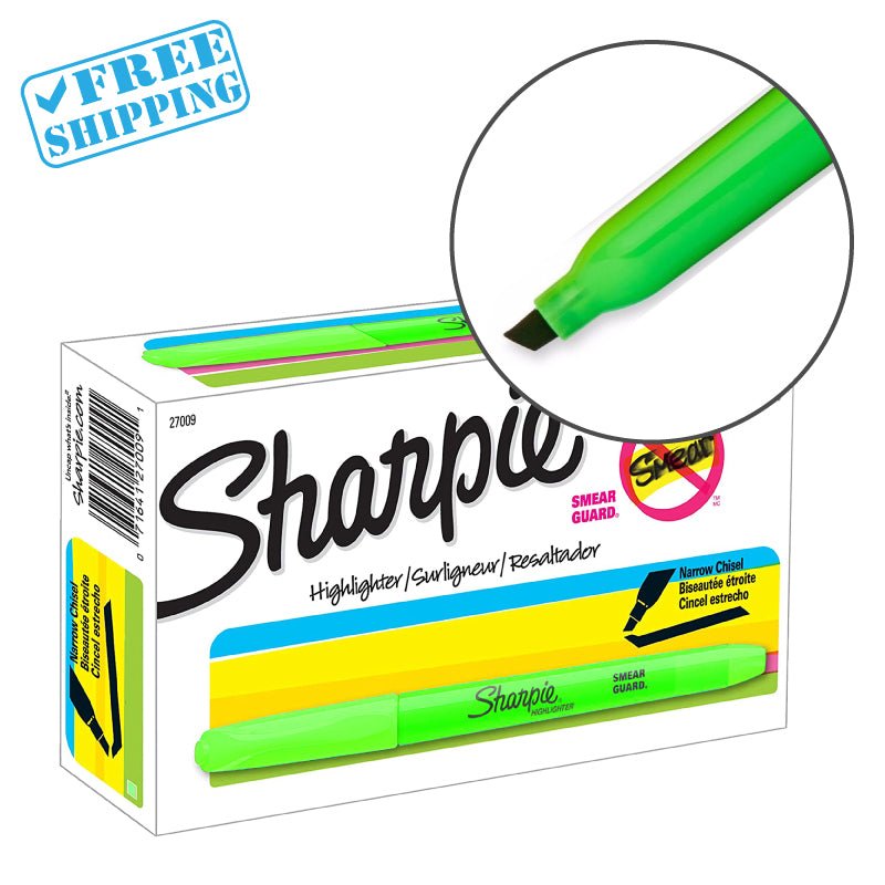 Sharpie Pocket Highlighters,  Fluorescent Colors - warehouse supplies