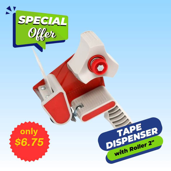 Tape Dispenser - With Roller 2" - Warehouse Instant Supplies LLC