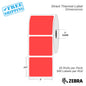 3”X2.5" - Direct Thermal Labels - 1” Core - 20 Rolls per Pack - 500 labels per roll - (10000 Labels) - warehouse supplies
