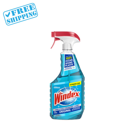 Windex | Glass Cleaner | Spray Bottle | Original Blue | 32 fl Oz. - warehouse supplies