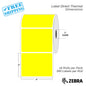 4”X3" - Direct Thermal Labels - 1” Core - 16 Rolls per Pack - 500 labels per roll - (8000 Labels) - warehouse supplies